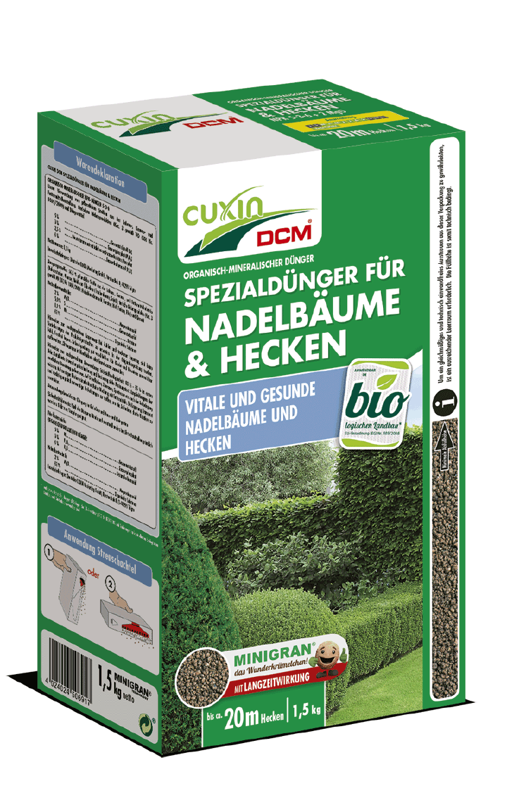 CUXIN Spezialdünger für Nadelbäume und Hecken